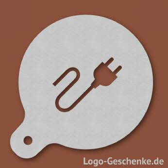 Logo-Geschenk Cappuccino-Schablone aus Edelstahl