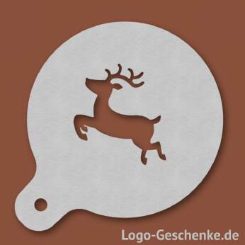 Logo-Geschenk Cappuccino-Schablone aus Edelstahl